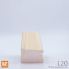 Lisse en bois - L20 - 1-3/4" x 2-1/2" - Pin blanc noueux | Wood shoe rail - L20 - 1-3/4" x 2-1/2" - Knotty white pine