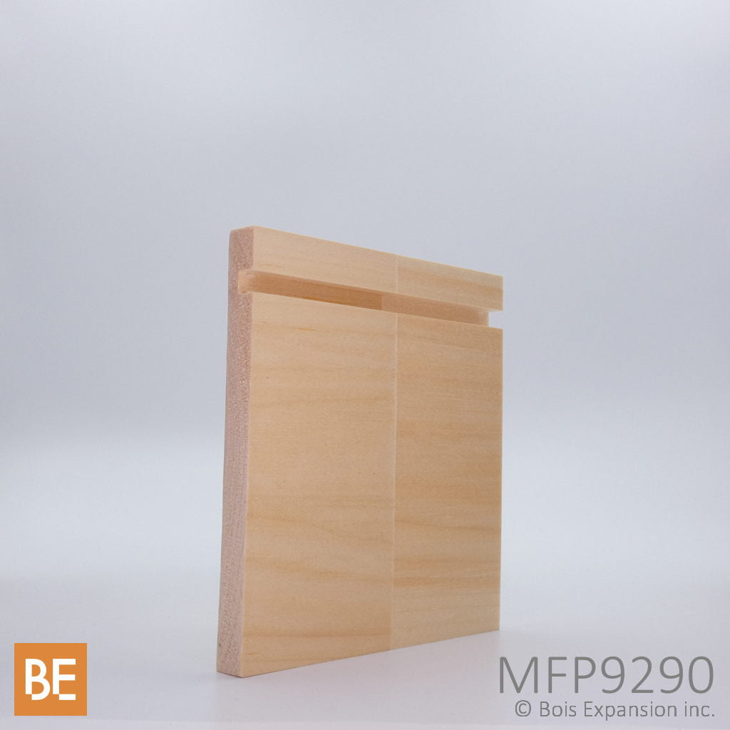 Plinthe en bois - MFP9290 Encoche - 1/2 x 5 - Pin blanc jointé | Wood baseboard - MFP9290 Grooved - 1/2 x 5 - Jointed white pine
