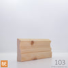 Cadrage en bois - 103 St-Laurent - 3/4 x 2-1/2 - Pin blanc noueux | Wood Casing - 103 St-Laurent - 3/4 x 2-1/2 - Knotty White Pine