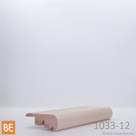 Nez de palier - 1033-12 - Transition pour plancher 12 mm - 3/4 x 2-1/2 - Merisier | Wood nosing - 12 mm flooring transition - Yellow birch