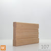 Cadrage en bois - 107 Moderne - 3/4 x 3-1/2 - Chêne rouge | Wood Casing - 107 Modern - 3/4 x 3-1/2 - Red Oak