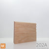 Plinthe en bois réversible - 202A côté Colonial - 3/8 x 3-1/2 - Chêne rouge | Reversible Wood Baseboard - 202A Colonial side - 3/8 x 3-1/2 - Red Oak