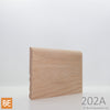 Plinthe en bois réversible - 202A côté Régulier - 3/8 x 3-1/2 - Chêne rouge | Reversible Wood Baseboard - 202A Regular side - 3/8 x 3-1/2 - Red Oak