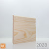 Plinthe en bois réversible - 202B côté Colonial - 3/8 x 4-1/2 - Pin rouge sélect | Reversible Wood Baseboard - 202B Colonial side - 3/8 x 4-1/2 - Select Red Pine
