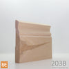 Plinthe en bois - 203B St-Laurent - 3/4 x 4-1/2 - Merisier | Wood Baseboard - 203B St-Laurent - 3/4 x 4-1/2 - Yellow Birch