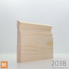 Plinthe en bois - 203B St-Laurent - 3/4 x 4-1/2 - Pin rouge sélect | Wood Baseboard - 203B St-Laurent - 3/4 x 4-1/2 - Select Red Pine