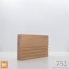 Cache-lumière en bois - 751 Rainures- 3/4 x 3 - Chêne rouge | Wood light moulding - 751 Grooves - 3/4 x 3 - Red oak