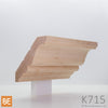 Corniche en bois - K715 - 27/32 x 4-5/32 - Érable | Wood crown moulding - K715 - 27/32 x 4-5/32 - Maple