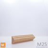 Astragale en bois - M25 Double gorge - 5/8 x 1-1/8 - Chêne rouge | Wood astragal - M25 Double cove - 5/8 x 1-1/8 - Red oak