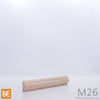 Astragale en bois - M26 Double gorge - 5/16 x 3/4 - Érable | Wood astragal - M26 Double cove - 5/16 x 3/4 - Maple
