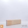 Astragale de porte en bois - M46 Plat - 1/2 x 1-1/2 - Pin blanc jointé | Wood astragal - M46 Flat - 1/2 x 1-1/2 - Jointed white pine
