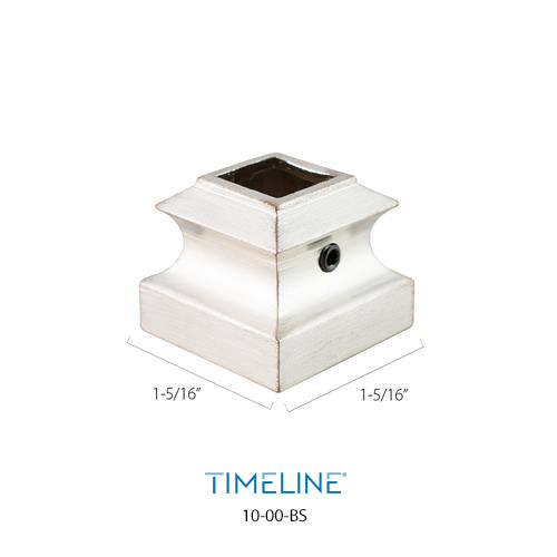 Cache-vis en aluminium - Détaillé - Inox brossé | Aluminum base collar - Detailed - Brushed stainless