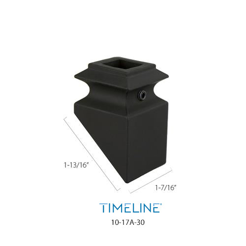Cache-vis décoratif pour barreau en métal carré 5/8" - 1017A Carré - 1-13/16" - Aluminium