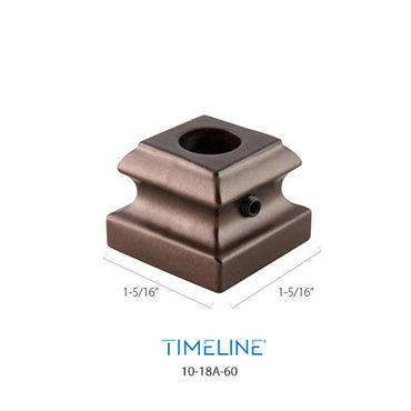 Cache-vis décoratif pour barreau en métal rond 5/8