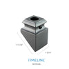 Cache-vis décoratif pour barreau en métal rond 1/2" - Détaillé, en pente - Aluminium