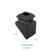 Cache-vis décoratif pour barreau en métal rond 5/8" - Détaillé, en pente - Aluminium