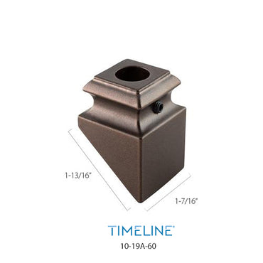 Cache-vis décoratif pour barreau en métal rond 5/8