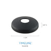 Cache-vis décoratif pour barreau en métal rond 1/2" - Rond, à plat - Acier