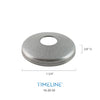 Cache-vis décoratif pour barreau en métal rond 1/2" - Rond, à plat - Acier
