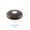 Cache-vis décoratif pour barreau en métal rond 1/2" - Rond, à plat - Acier
