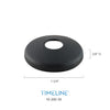 Cache-vis décoratif pour barreau en métal rond 9/16" - Rond, à plat - Acier