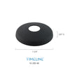 Cache-vis décoratif pour barreau en métal rond 9/16" - Rond, à plat - Acier