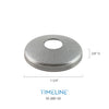 Cache-vis décoratif pour barreau en métal rond 9/16" - Rond, à plat - Acier