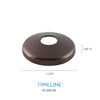 Cache-vis décoratif pour barreau en métal rond 9/16" - Rond, à plat - Acier