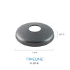 Cache-vis décoratif pour barreau en métal rond 5/8" - Rond, à plat - Acier