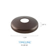 Cache-vis décoratif pour barreau en métal rond 5/8" - Rond, à plat - Acier