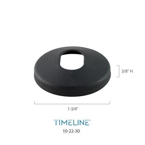 Cache-vis décoratif pour barreau en métal rond 1/2" - Rond, en pente - Acier