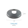 Cache-vis décoratif pour barreau en métal rond 1/2" - Rond, en pente - Acier