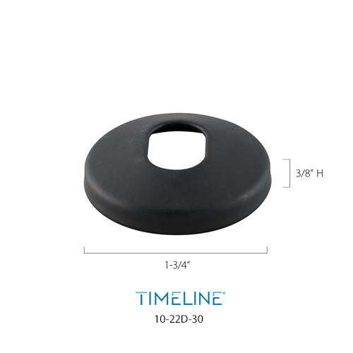Cache-vis décoratif pour barreau en métal rond 9/16" - Rond, en pente - Acier