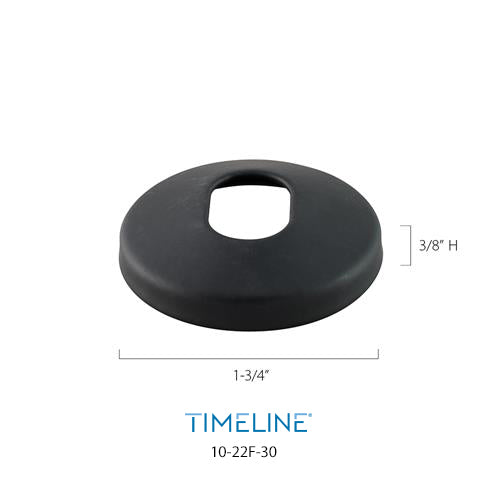 Cache-vis décoratif pour barreau en métal rond 5/8" - Rond, en pente - Acier