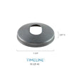 Cache-vis décoratif pour barreau en métal rond 5/8" - Rond, en pente - Acier