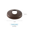 Cache-vis décoratif pour barreau en métal rond 5/8" - Rond, en pente - Acier