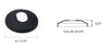 Dessin technique du cache-vis 10-22 | Technical drawing of the base collar 10-22