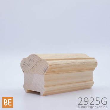 Main courante en bois - 2925G Rainurée - 3-1/8