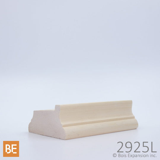 Lisse en bois pour barreaux - 2925L Détaillée - 2-1/8" x 3-1/2"