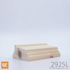 Lisse en bois - 2925L Détaillée - 2-1/8" x 3-1/2" - Pin blanc noueux | Wood shoe rail - 2925L Detailled - 2-1/8" x 3-1/2" - Knotty white pine