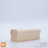Main courante en bois - 500 Arrondie - 2-1/8" x 2-3/8" - Pin blanc noueux | Wood handrail - 500 - Rounded - 2-1/8" x 2-3/8" - Knotty white pine