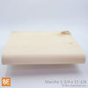 Marche en bois pour l'extérieur - Nez arrondi - 1-3/4 x 11-1/4 - Pin blanc noueux | Exterior wood stair tread - Rounded bullnose - 1-3/4 x 11-1/4 - Knotty white pine