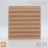Planche murale en bois - 6236 Lambris cannelé - 3/4 x 3 - Représenté avec 2 morceaux (vendus séparément) - Chêne rouge | Wood wainscot paneling - 6236 Fluted - 3/4 x 3 - Shown with 2 pieces (sold separately) - Red oak