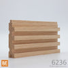 Planche murale en bois - 6236 Lambris  cannelé - 3/4 x 3 - Chêne rouge | Wood wainscot paneling - 6236 Fluted - 3/4 x 3 - Red oak