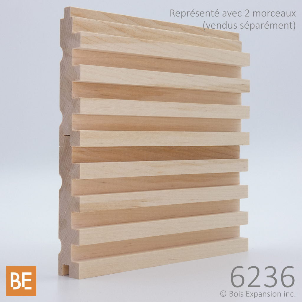 Lambris en bois massif 3/4 x 3 po  Planche murale cannelée – Bois Expansion