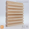 Planche murale en bois - 6236 Lambris cannelé - 3/4 x 3 - Représenté avec 2 morceaux (vendus séparément) - Merisier | Wood wainscot paneling - 6236 Fluted - 3/4 x 3 - Shown with 2 pieces (sold separately) - Yellow birch