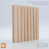 Planche murale en bois - 6236 Lambris cannelé - 3/4 x 3 - Représenté avec 2 morceaux (vendus séparément) - Merisier | Wood wainscot paneling - 6236 Fluted - 3/4 x 3 - Shown with 2 pieces (sold separately) - Yellow birch