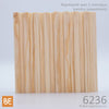 Planche murale en bois - 6236 Lambris cannelé - 3/4 x 3 - Représenté avec 2 morceaux (vendus séparément) - Pin rouge sélect | Wood wainscot paneling - 6236 Fluted - 3/4 x 3 - Shown with 2 pieces (sold separately) - Select red pine