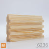 Planche murale en bois - 6236 Lambris cannelé - 3/4 x 3 - Pin rouge sélect | Wood wainscot paneling - 6236 Fluted - 3/4 x 3 - Select red pine