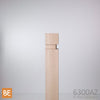 Demi-poteau carré rainuré - 6300AZ Zen - 1-3/8" x 3" x 48" - Érable | Grooved square half-newel post - 6300AZ Zen - 1-3/8" x 3" x 48" - Maple